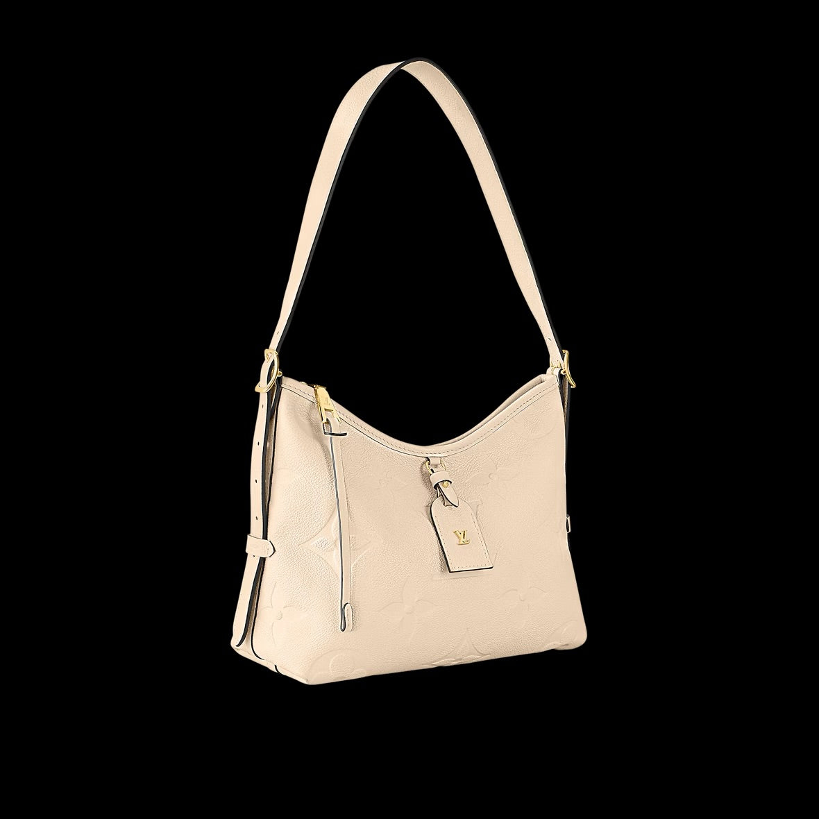 Louis Vuitton CarryAll PM Tote Bag In Creme Leather Design