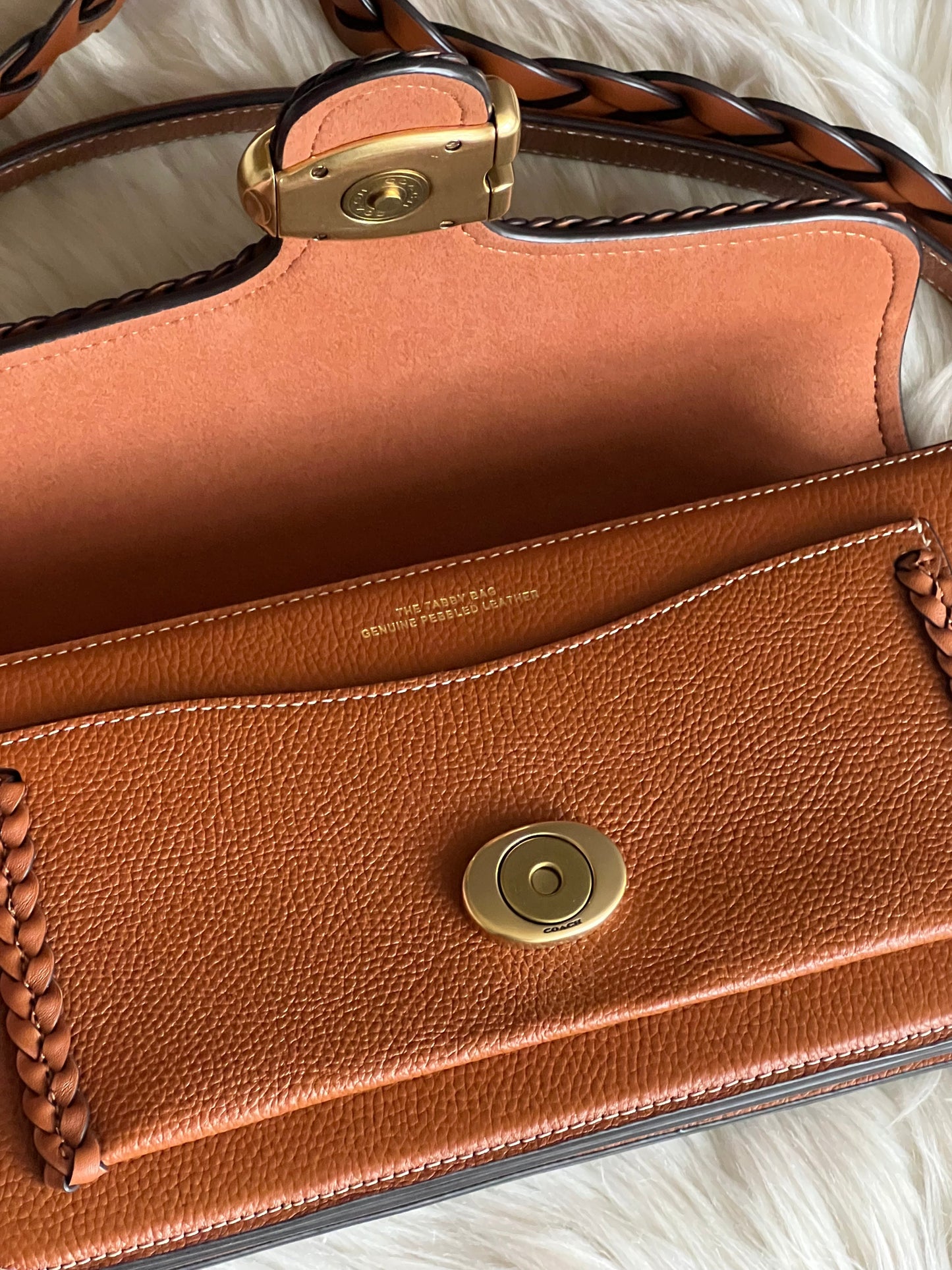 Coach Tabby 26 Shoulder Bag with Braid in Brown