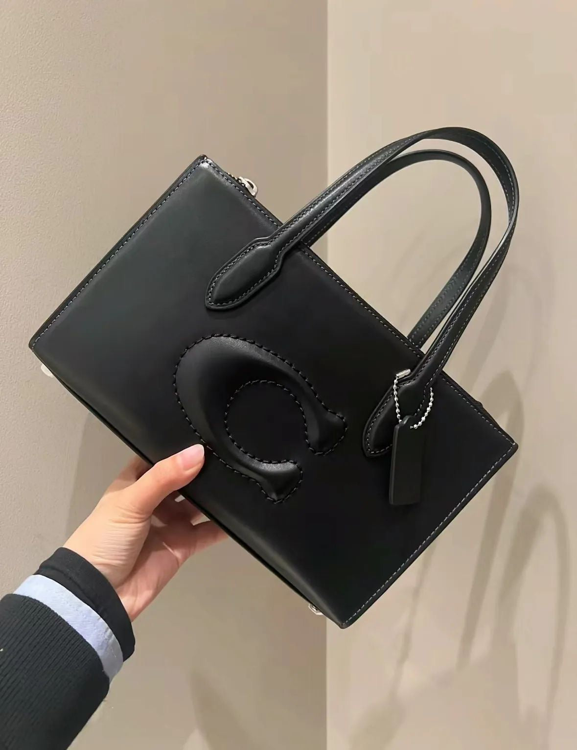 Coach Nina Mini Tote Bag in Black