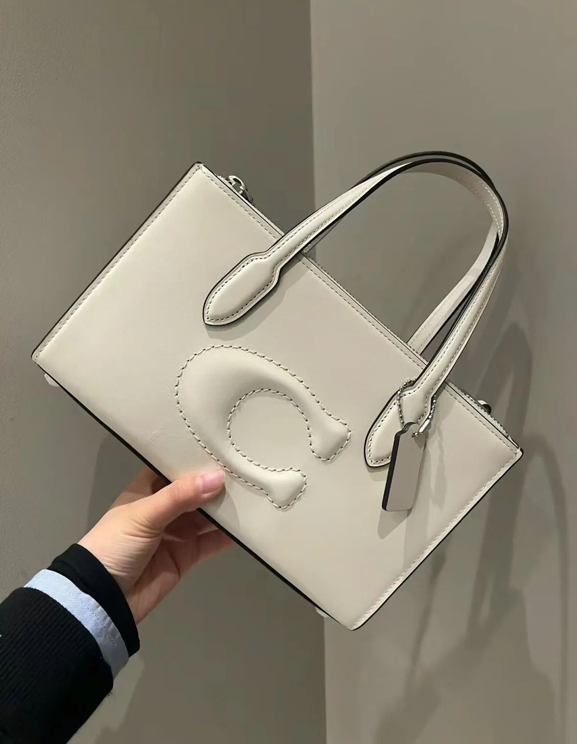 Coach Nina Mini Tote Bag in White