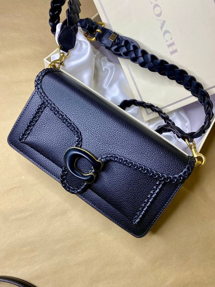 Coach Tabby 26 Shoulder Bag with Braid in Black