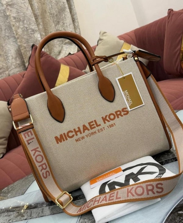 Michael Kors Mirella Signature Logo Tote Bag