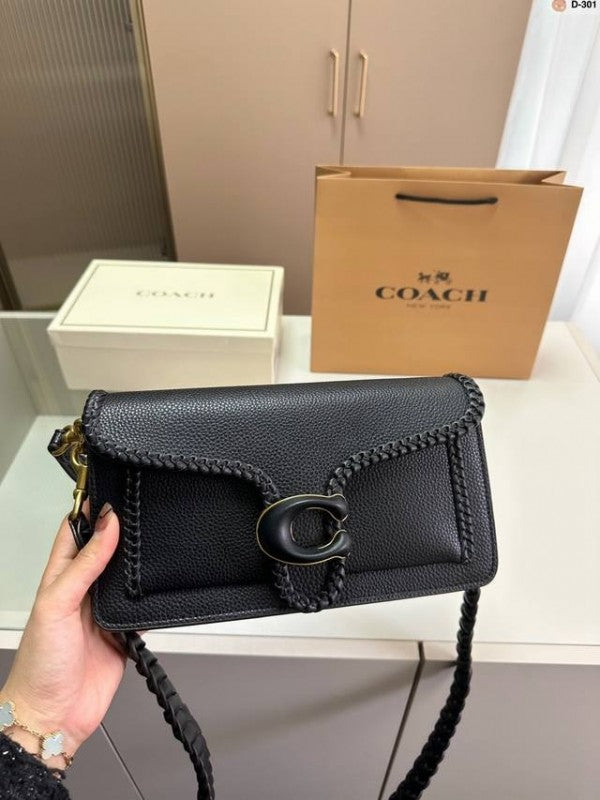 Coach Tabby 26 Shoulder Bag with Braid in Black
