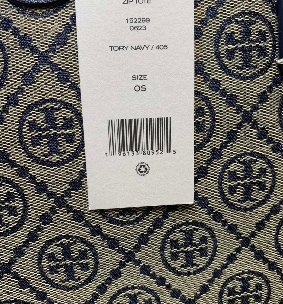 Tory Burch T Monogram Tote Bag in Blue