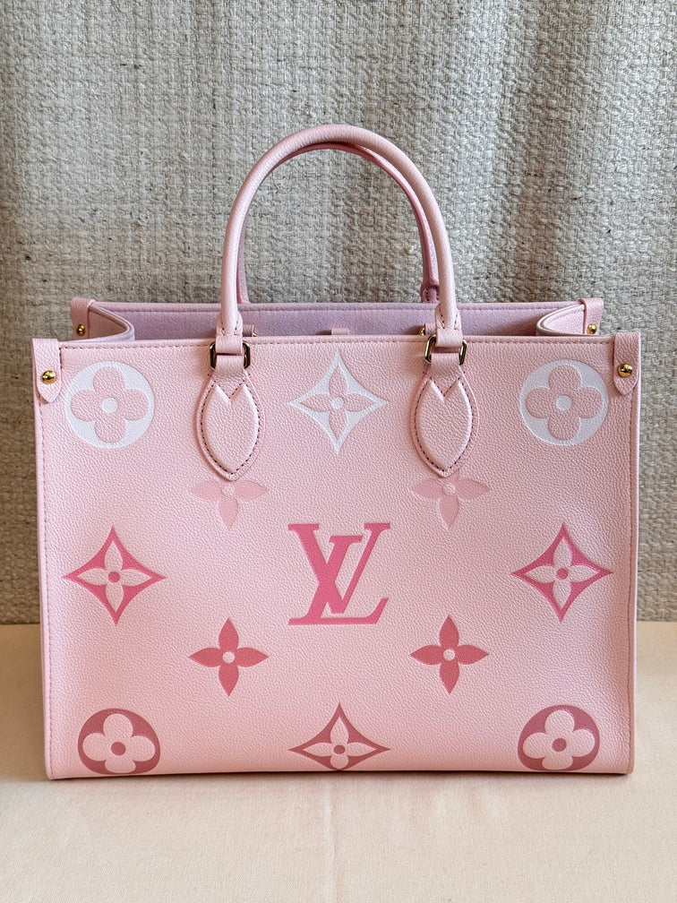Louis Vuitton OnTheGo MM Large Tote Bag (Degrade Rose)