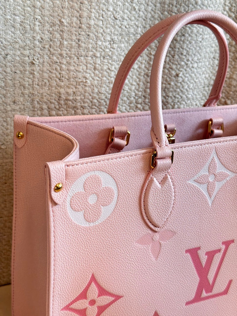 Louis Vuitton OnTheGo MM Large Tote Bag (Degrade Rose)