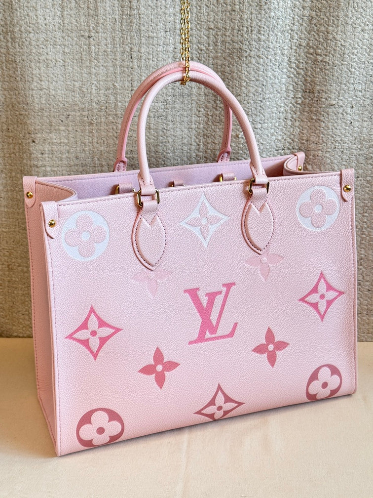 Louis Vuitton OnTheGo MM Large Tote Bag (Degrade Rose)