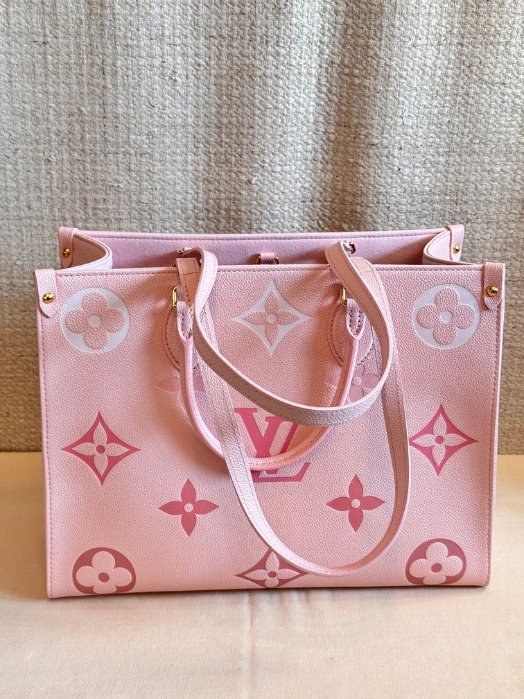 Louis Vuitton OnTheGo MM Large Tote Bag (Degrade Rose)