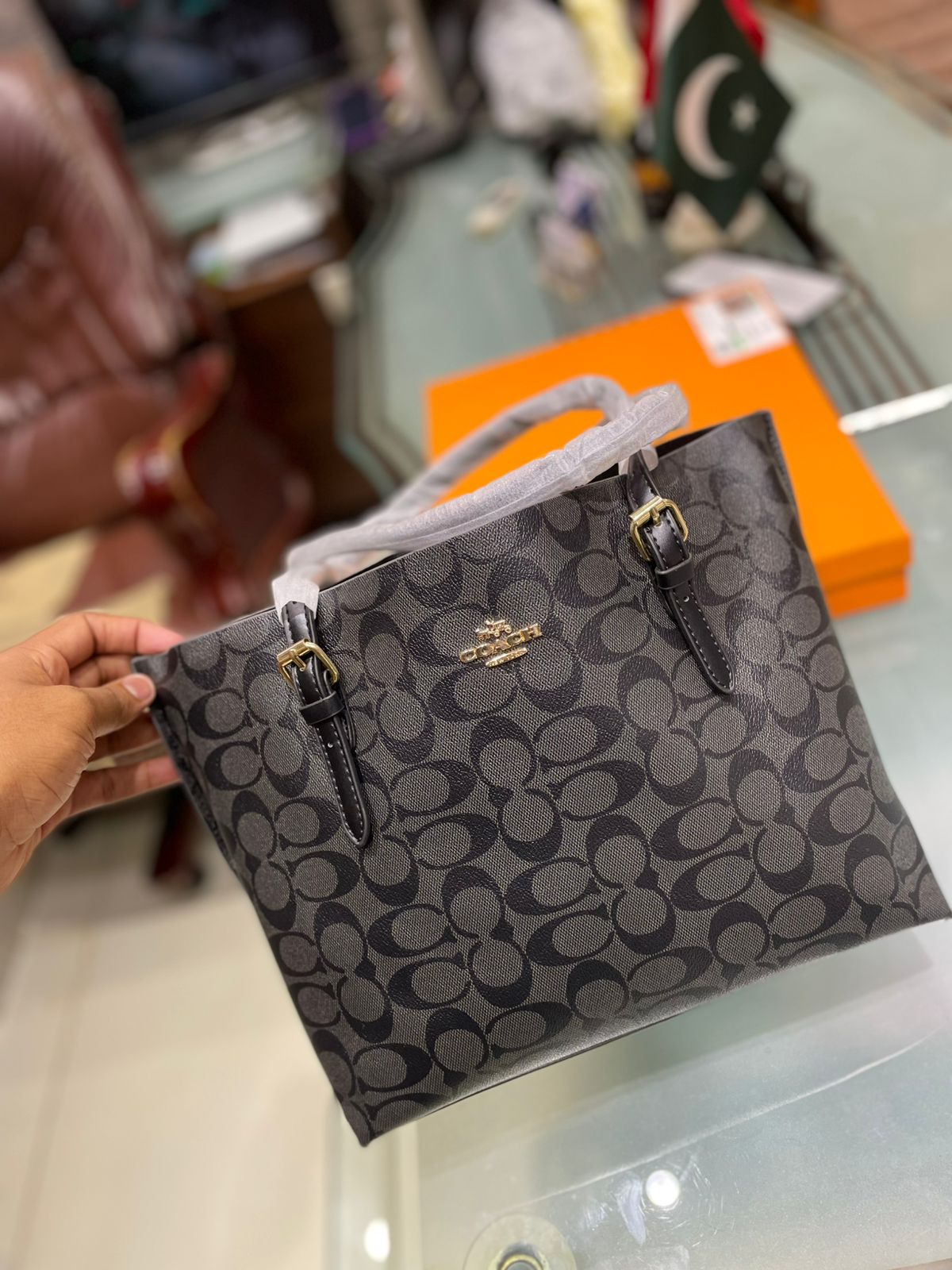 Coach Mollie Tote Bag 25 In Signature Canvas