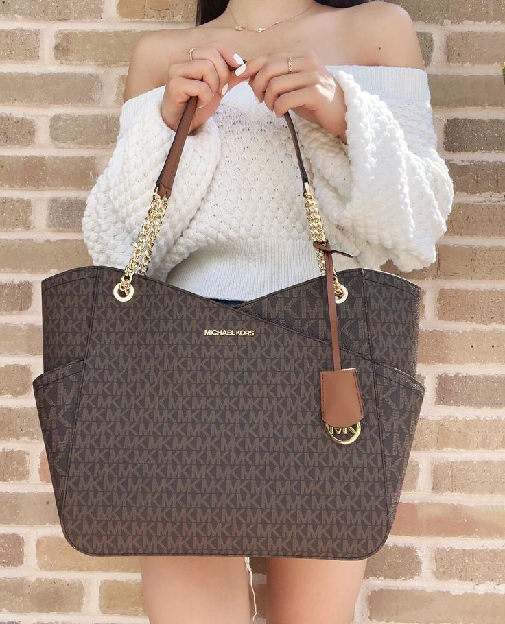 Michael Kors Jet Set Tote Bag in Brown