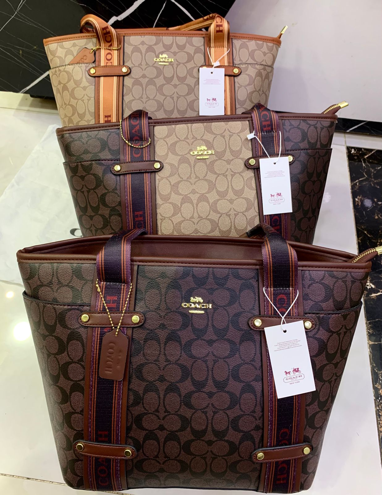 Coach Ashton Tote Bag in Signature Canvas.