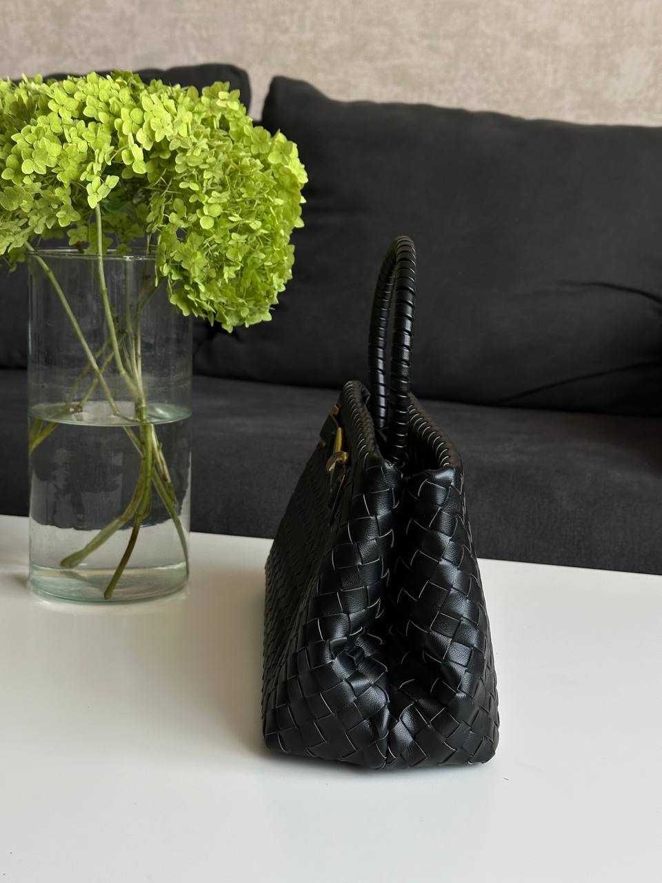 JW PIE Elora Woven Tote Bag (Black)