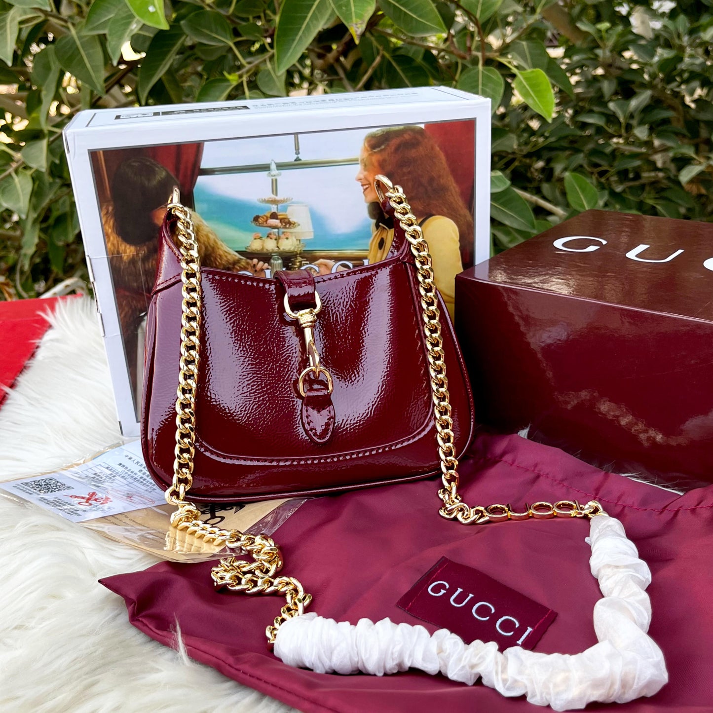 Gucci Jackie Notte bag (Maroon)
