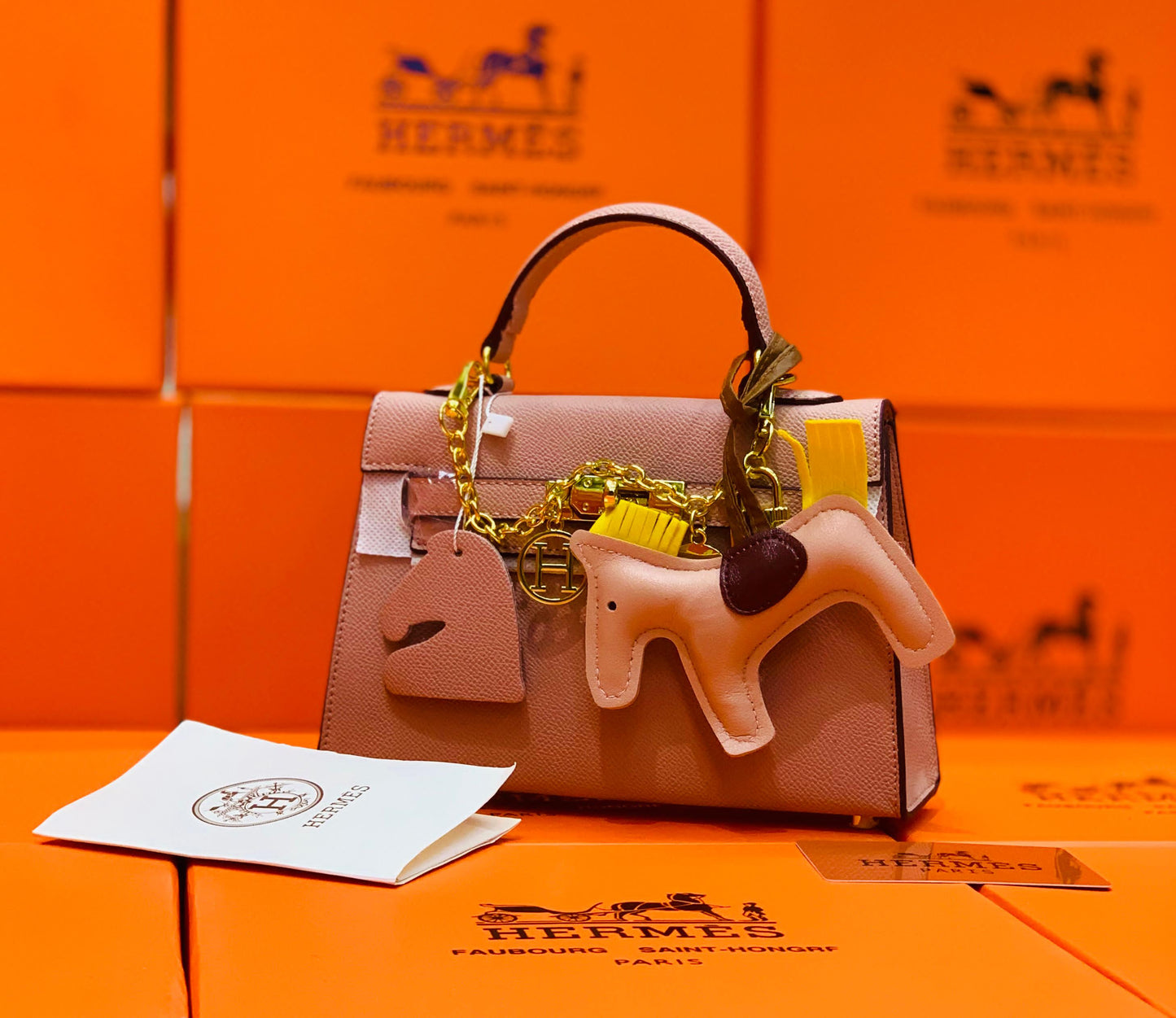 Hermes Mini Kelly 20 Bag Brown