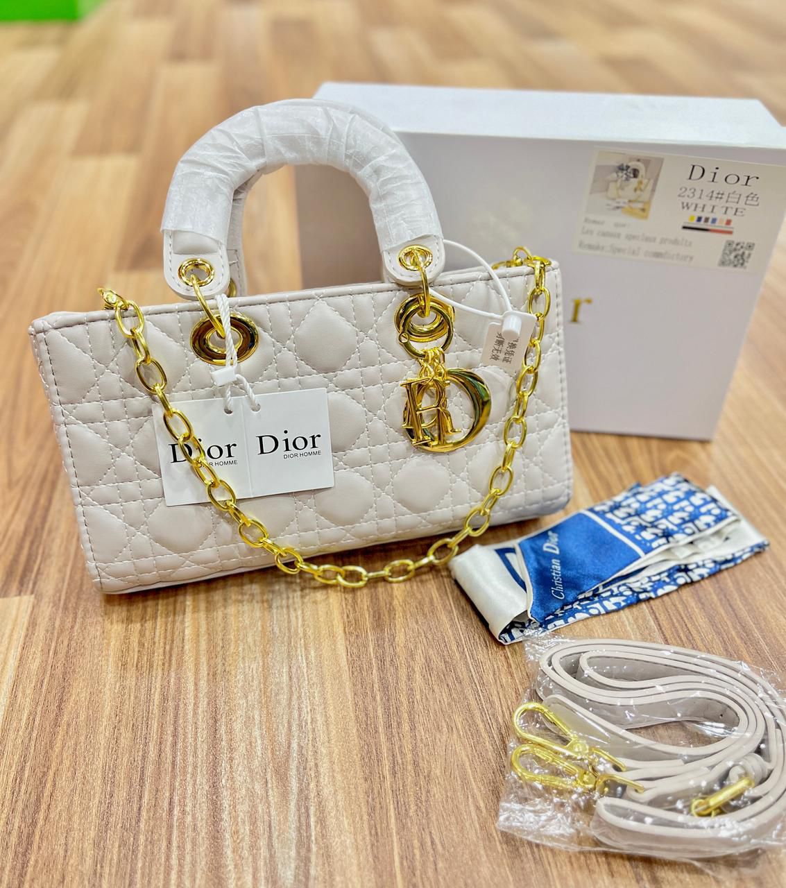 Lady Dior Medium D-Joy Bag