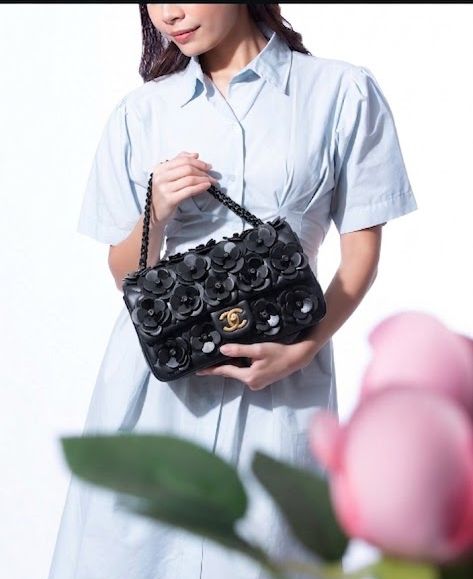 Chanel Classic CC Camellia flap Bag