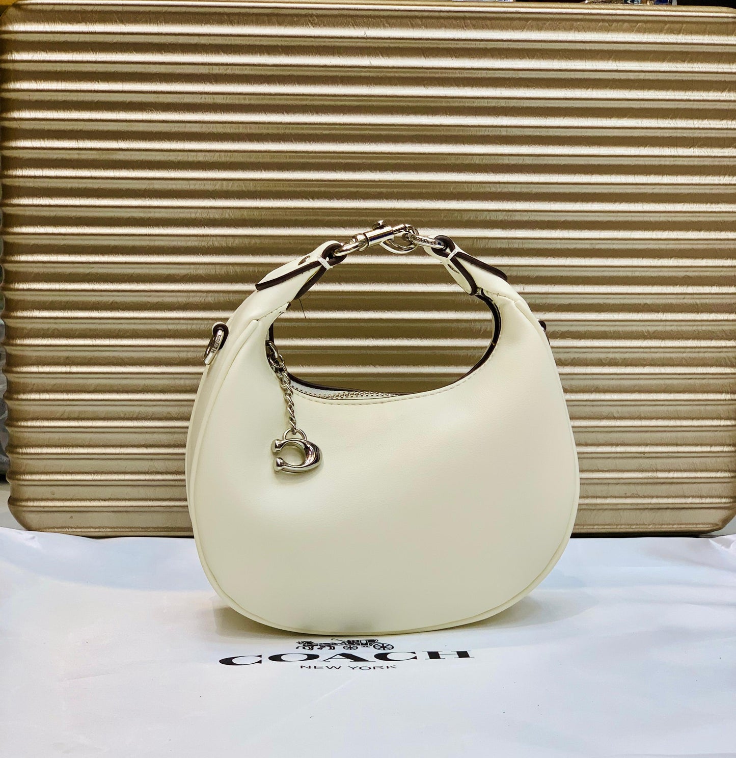 Coach Jonie Bag in Signature Canvas (White)