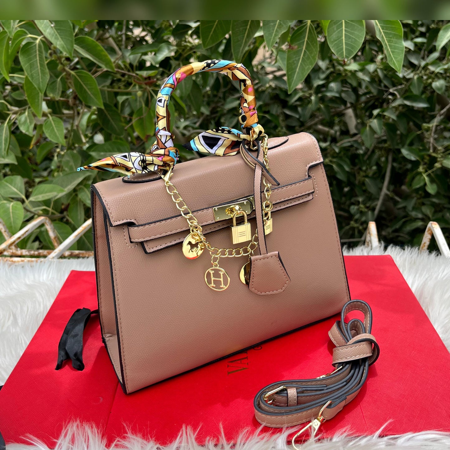 Hermes Kelly 25 Handbag Dark Brown