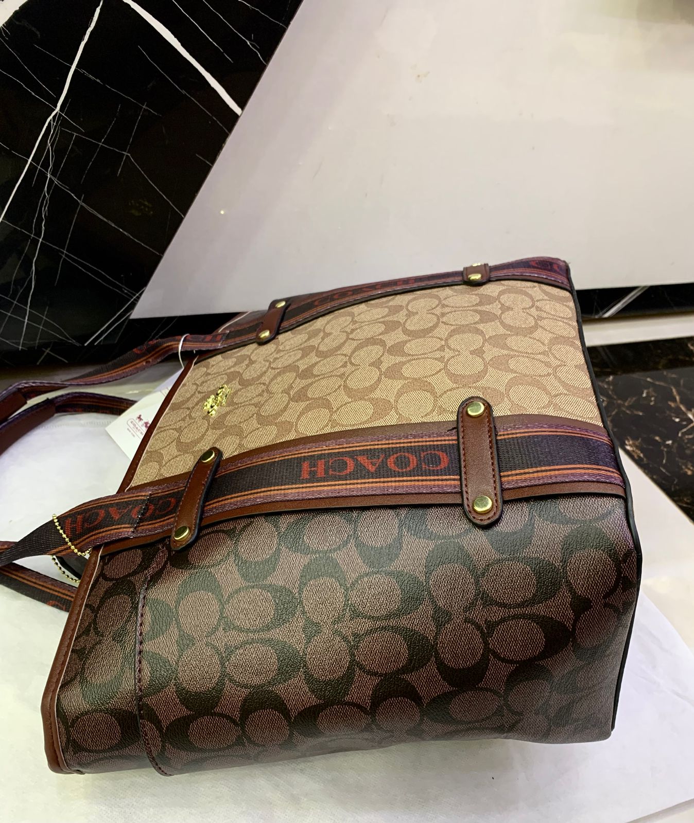 Coach Ashton Tote Bag in Signature Canvas.