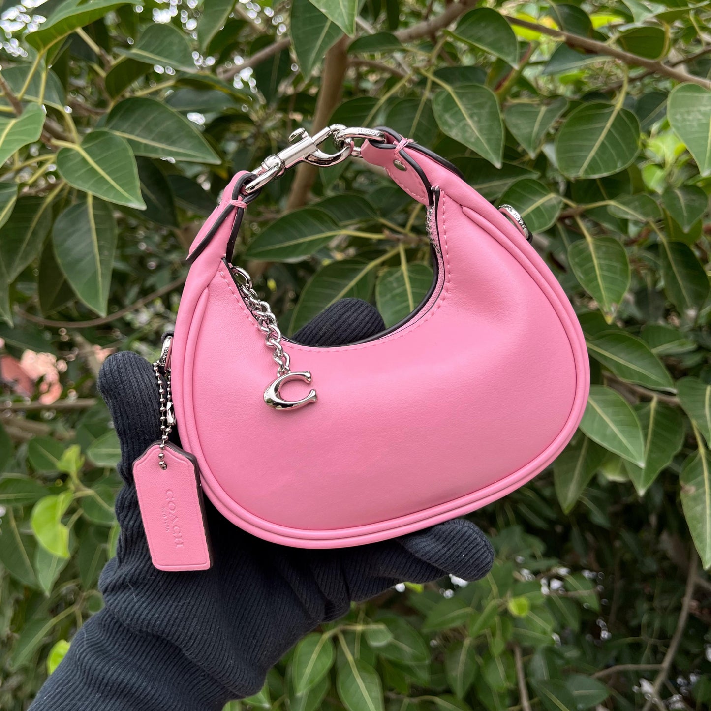 Coach Jonie Bag in Signature Canvas (Pink)