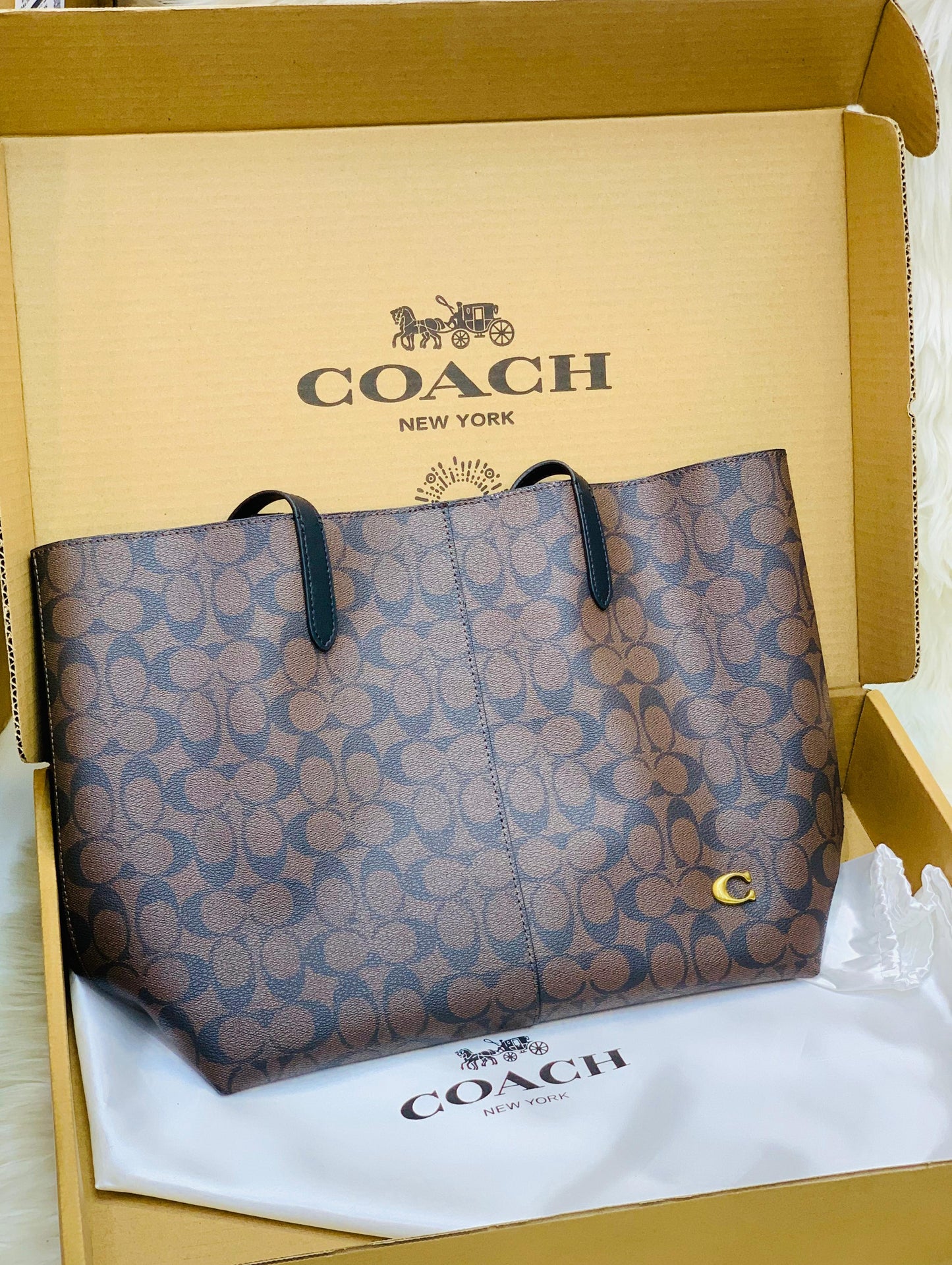 COACH North 32 Tote Bag
