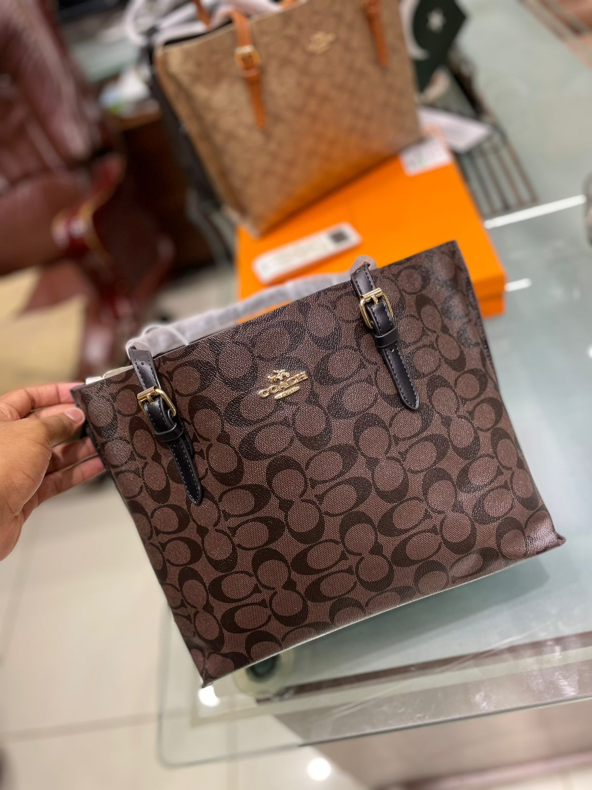 Coach Mollie Tote Bag 25 In Signature Canvas