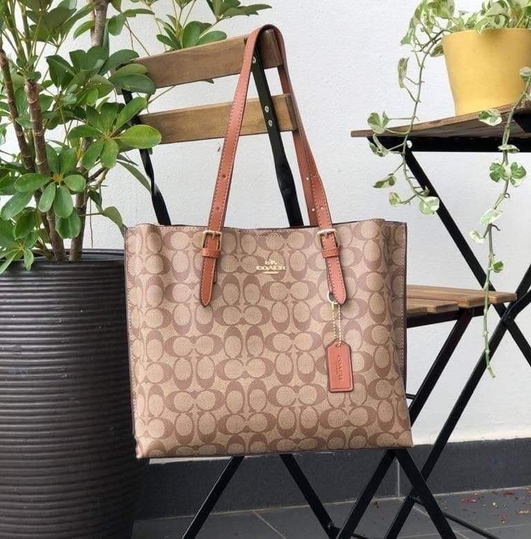 Coach Mollie Tote Bag 25 In Signature Canvas