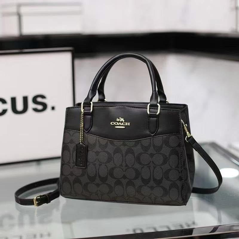 Coach Mini Darcie Carryall In Signature Canvas Handbag