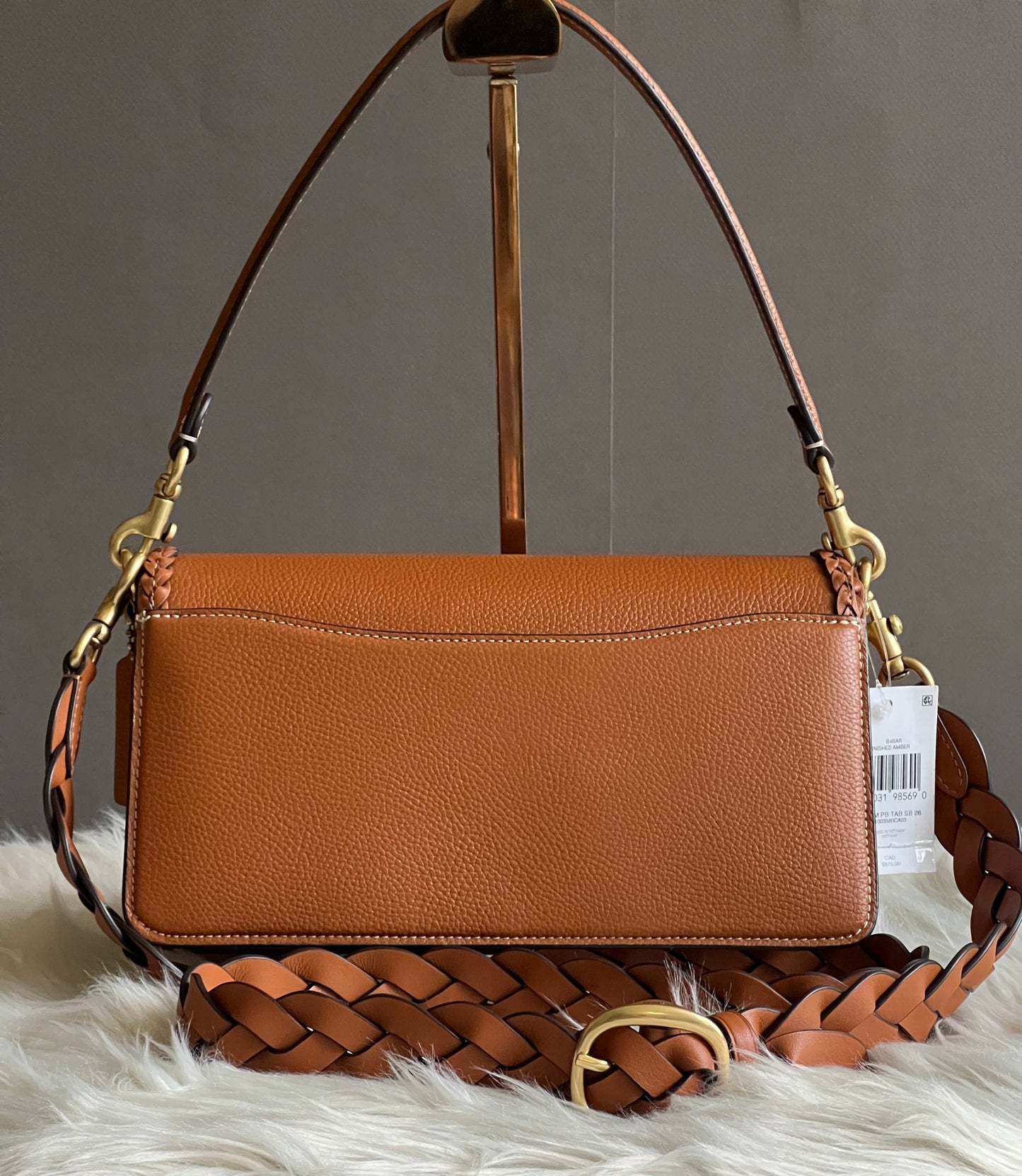 Coach Tabby 26 Shoulder Bag with Braid in Brown