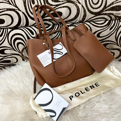 Polene Cyme Shoulder Bag (Brown)