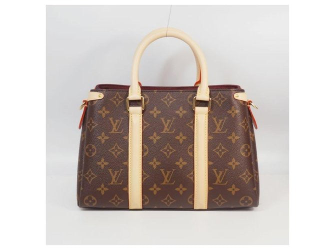 Louis Vuitton Brown Coated Canvas and Leather Monogram Souplo MM Tote Bag
