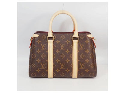 Louis Vuitton Brown Coated Canvas and Leather Monogram Souplo MM Tote Bag