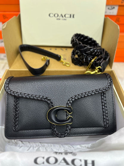 Coach Tabby 26 Shoulder Bag with Braid in Black
