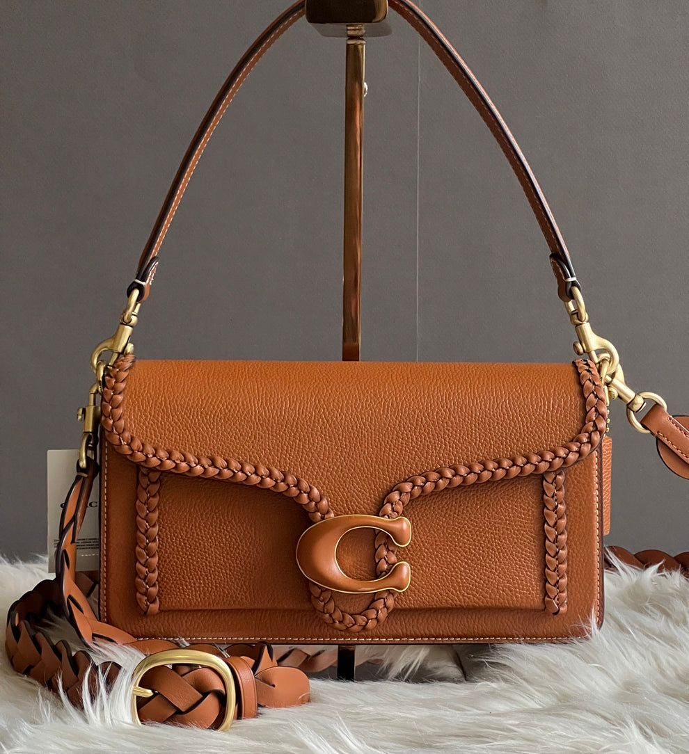 Coach Tabby 26 Shoulder Bag with Braid in Brown
