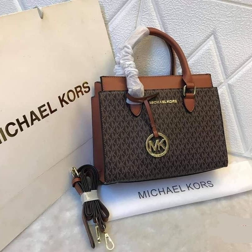Michael Kors Mercer Hand Bag in Brown