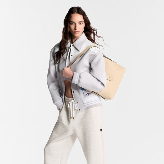 Louis Vuitton CarryAll PM Tote Bag In Creme Leather Design