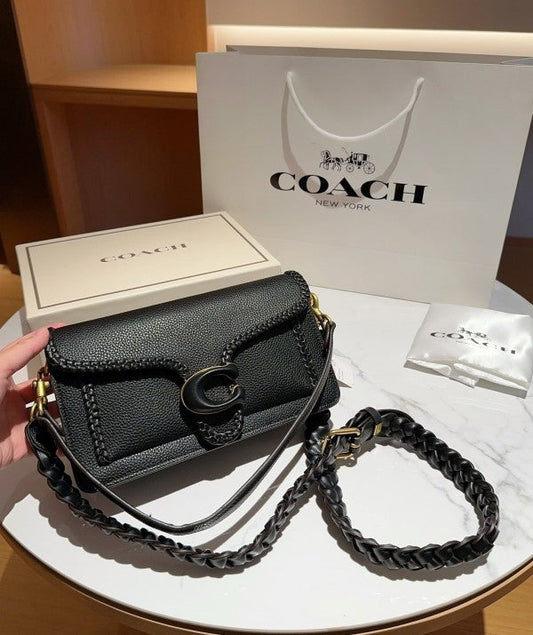 Coach Tabby 26 Shoulder Bag with Braid in Black