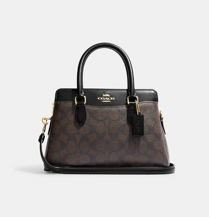 Coach Mini Darcie Carryall In Signature Canvas Handbag