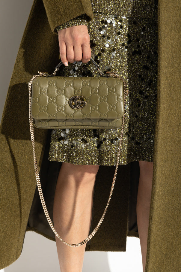 Gucci GG Milano small top handle bag (Green)