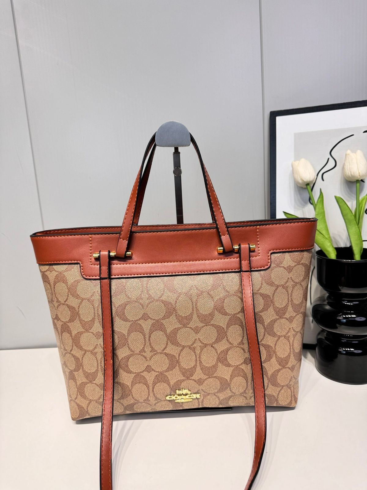 Coach Folio Tote In Signature Canvas