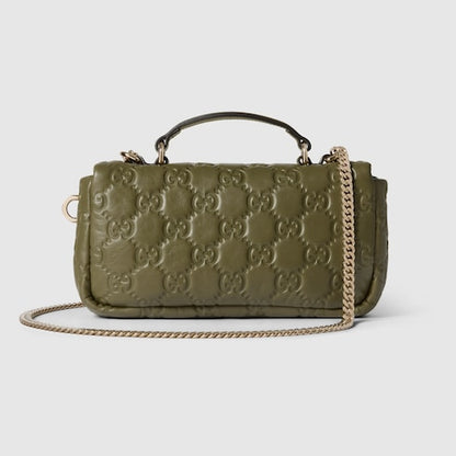 Gucci GG Milano small top handle bag (Green)