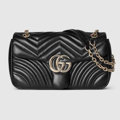 GUCCI GG Marmont Shoulder Bag (Black)