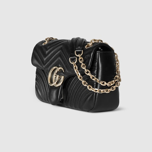 GUCCI GG Marmont Shoulder Bag (Black)