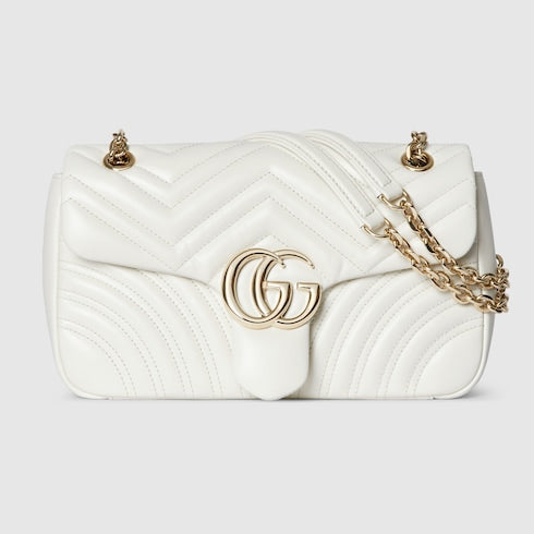 GUCCI GG Marmont Shoulder Bag (White)