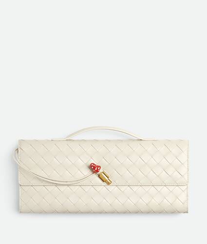 Bottega Venetta Andiamo Clutch Bag (White)