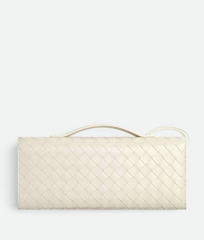 Bottega Venetta Andiamo Clutch Bag (White)