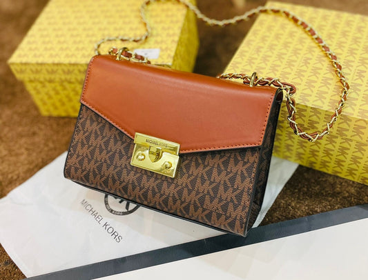 Michael Kors Rose Medium Logo Shoulder Bag
