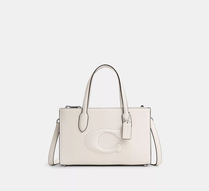 Coach Nina Mini Tote Bag in White