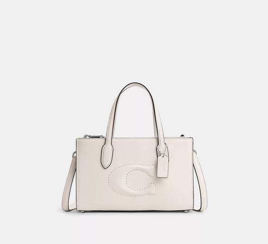 Coach Nina Mini Tote Bag in White