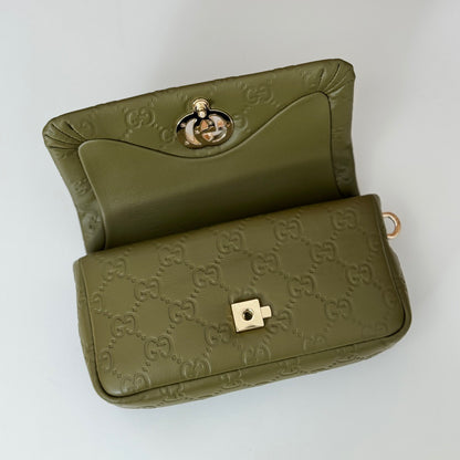 Gucci GG Milano small top handle bag (Green)